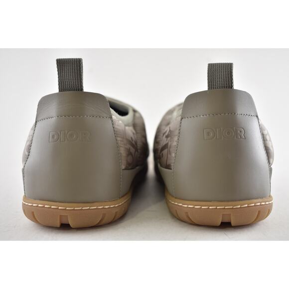 Dior Mens Snow Slipper Beige Oblique Logo Flat Slip On Loafer Sneaker 44 11 - Picture 14 of 16